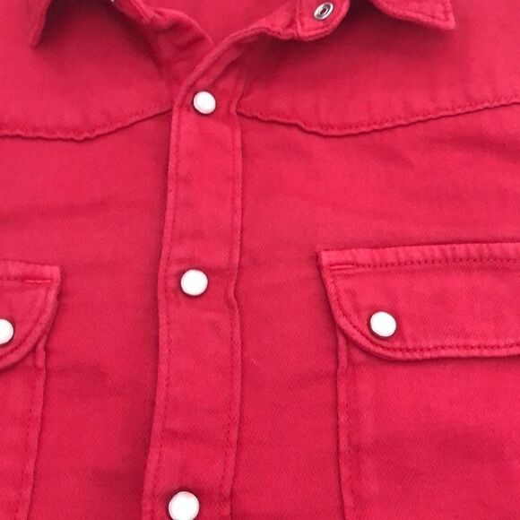 NWT BA&SH Bridget Shirt Red Size 3 (US10) - Picture 8 of 14